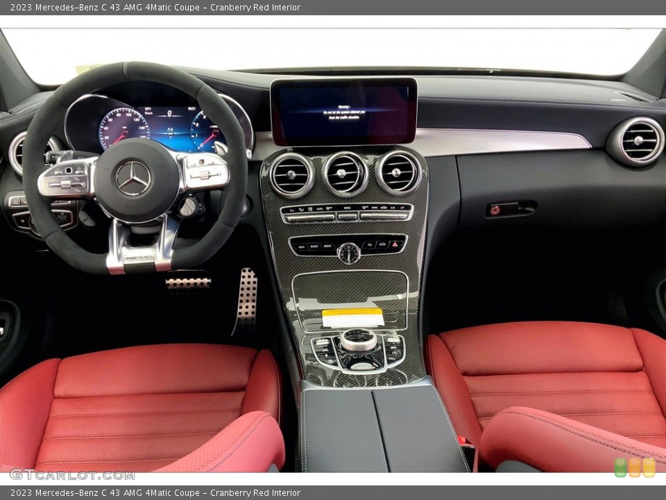 Cranberry Red Interior Dashboard for the 2023 Mercedes-Benz C 43 AMG 4Matic Coupe #146329587