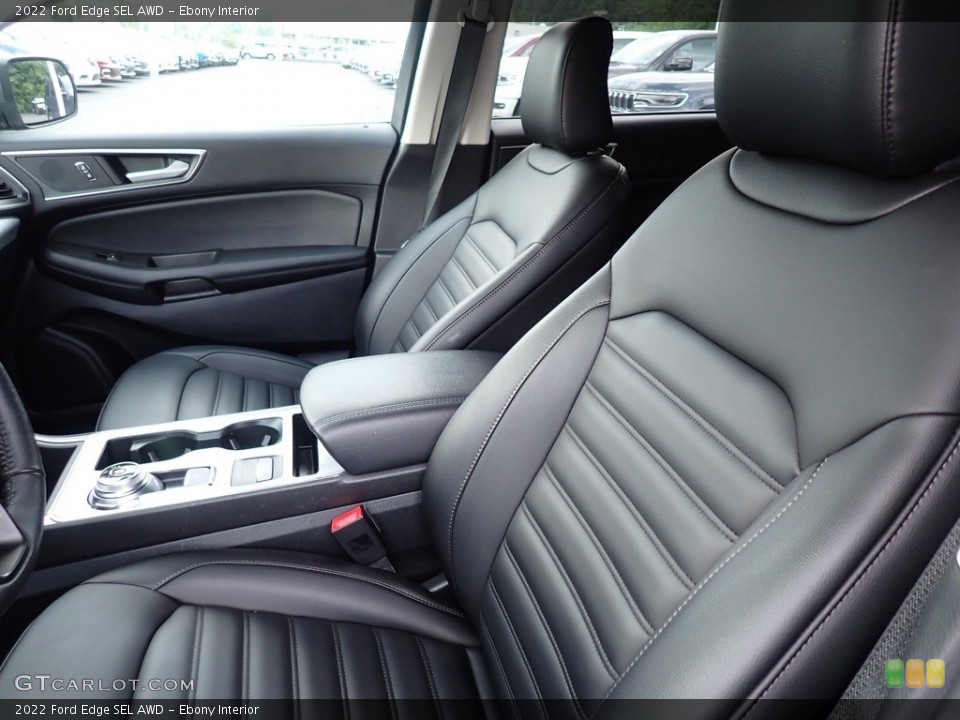 Ebony Interior Front Seat for the 2022 Ford Edge SEL AWD #146329789