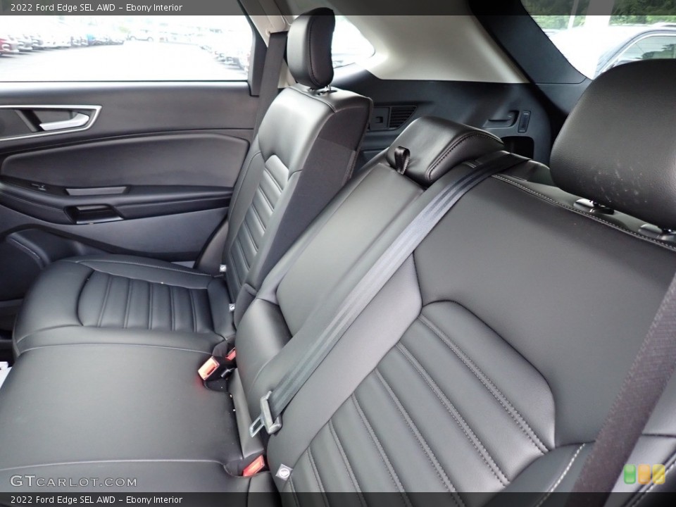 Ebony Interior Rear Seat for the 2022 Ford Edge SEL AWD #146329813