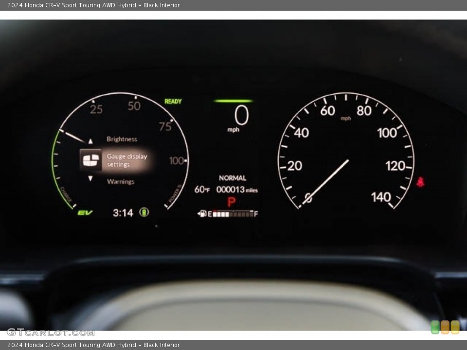 Black Interior Gauges for the 2024 Honda CR-V Sport Touring AWD Hybrid #146330718