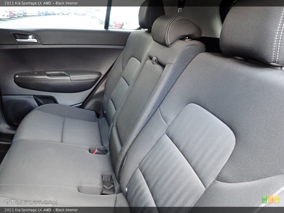 Black Interior Rear Seat for the 2021 Kia Sportage LX AWD #146331240