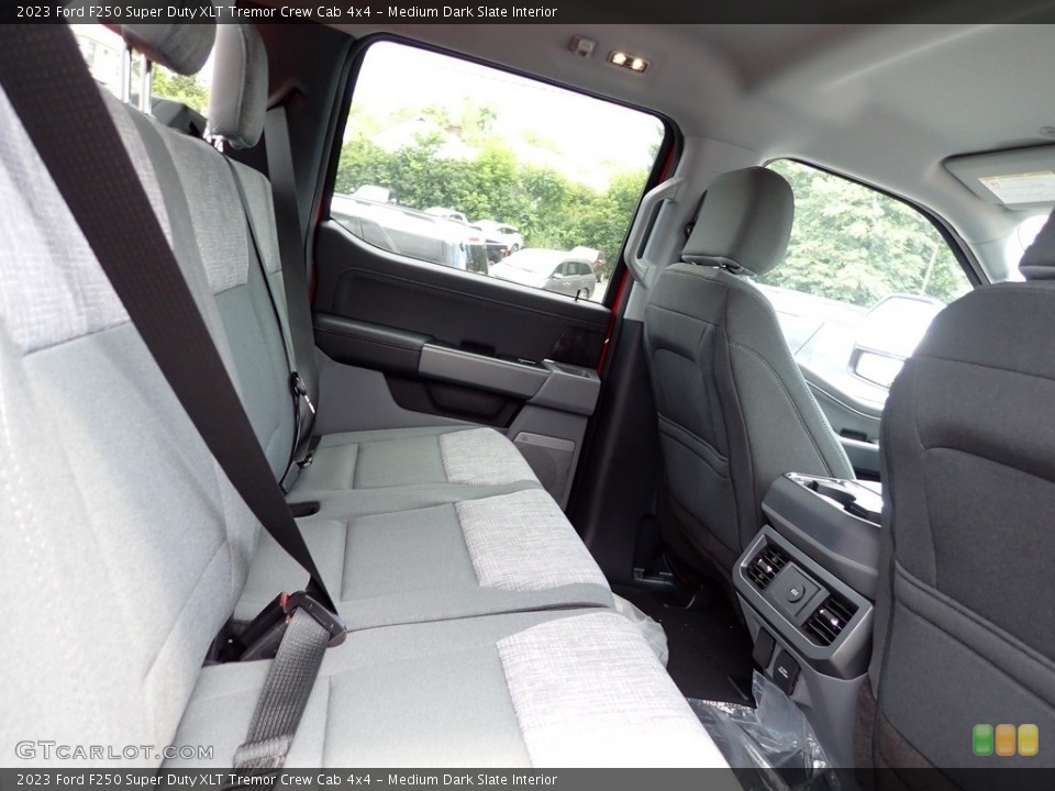 Medium Dark Slate Interior Rear Seat for the 2023 Ford F250 Super Duty XLT Tremor Crew Cab 4x4 #146331303