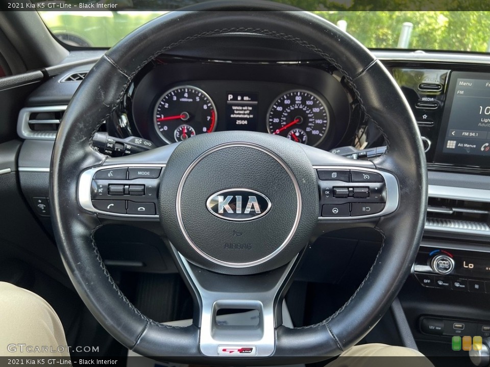 Black Interior Steering Wheel for the 2021 Kia K5 GT-Line #146331438