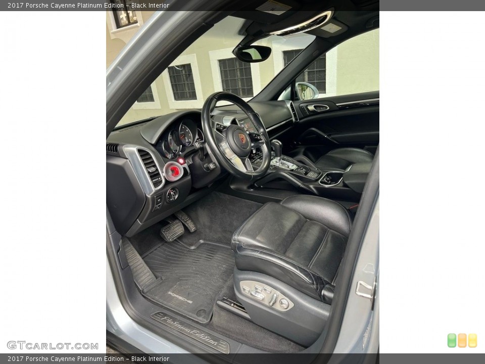 Black Interior Front Seat for the 2017 Porsche Cayenne Platinum Edition #146331732