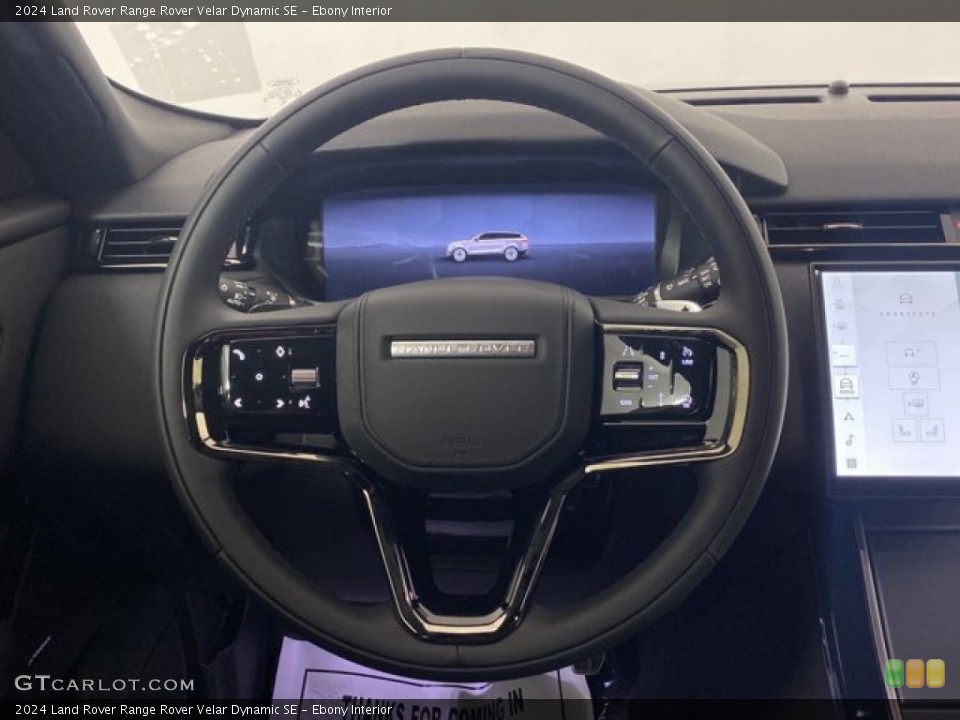 Ebony Interior Steering Wheel for the 2024 Land Rover Range Rover Velar Dynamic SE #146332173