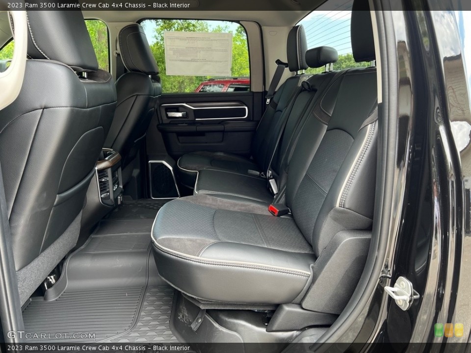 Black Interior Rear Seat for the 2023 Ram 3500 Laramie Crew Cab 4x4 Chassis #146332620