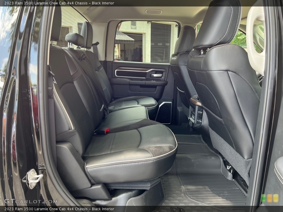 Black Interior Rear Seat for the 2023 Ram 3500 Laramie Crew Cab 4x4 Chassis #146332632