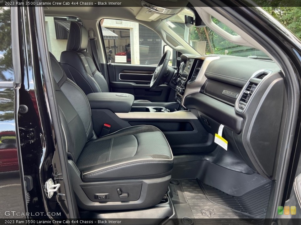 Black Interior Front Seat for the 2023 Ram 3500 Laramie Crew Cab 4x4 Chassis #146332659