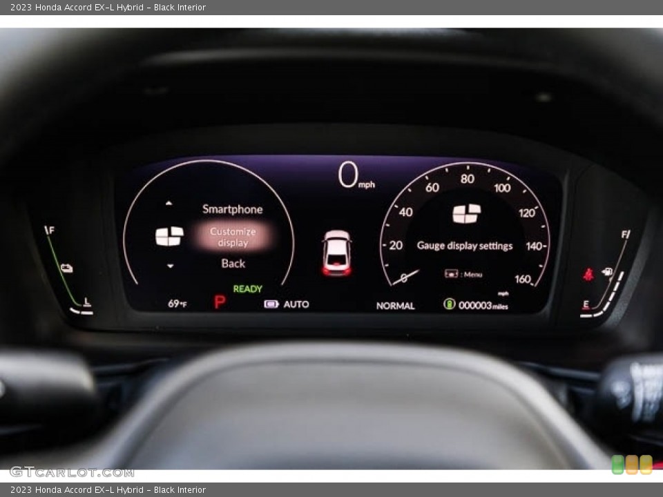 Black Interior Gauges for the 2023 Honda Accord EX-L Hybrid #146332665