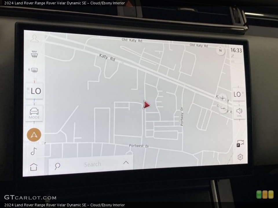 Cloud/Ebony Interior Navigation for the 2024 Land Rover Range Rover Velar Dynamic SE #146332695