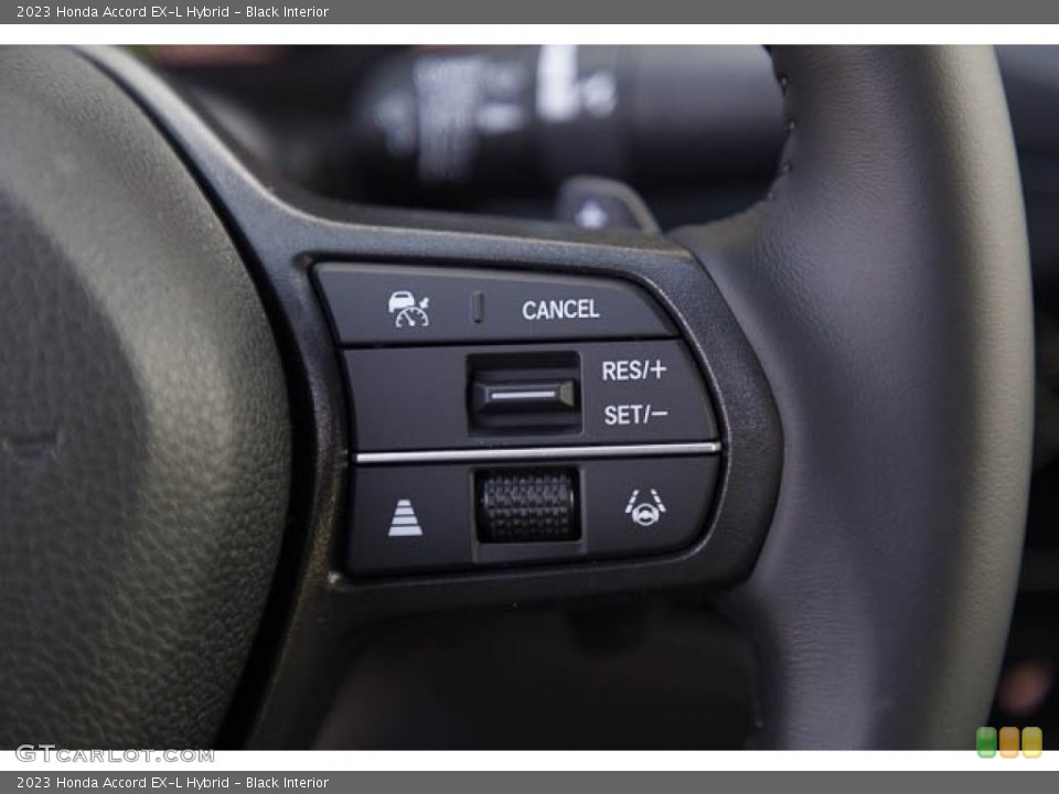 Black Interior Steering Wheel for the 2023 Honda Accord EX-L Hybrid #146332727