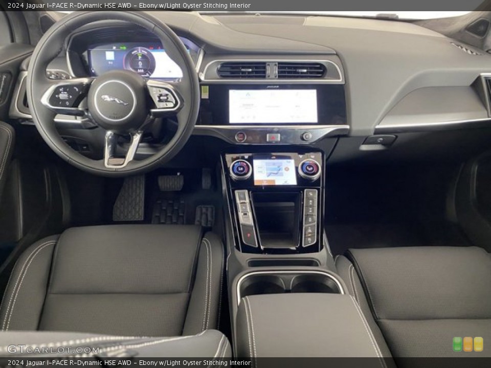 Ebony w/Light Oyster Stitching Interior Dashboard for the 2024 Jaguar I-PACE R-Dynamic HSE AWD #146332804