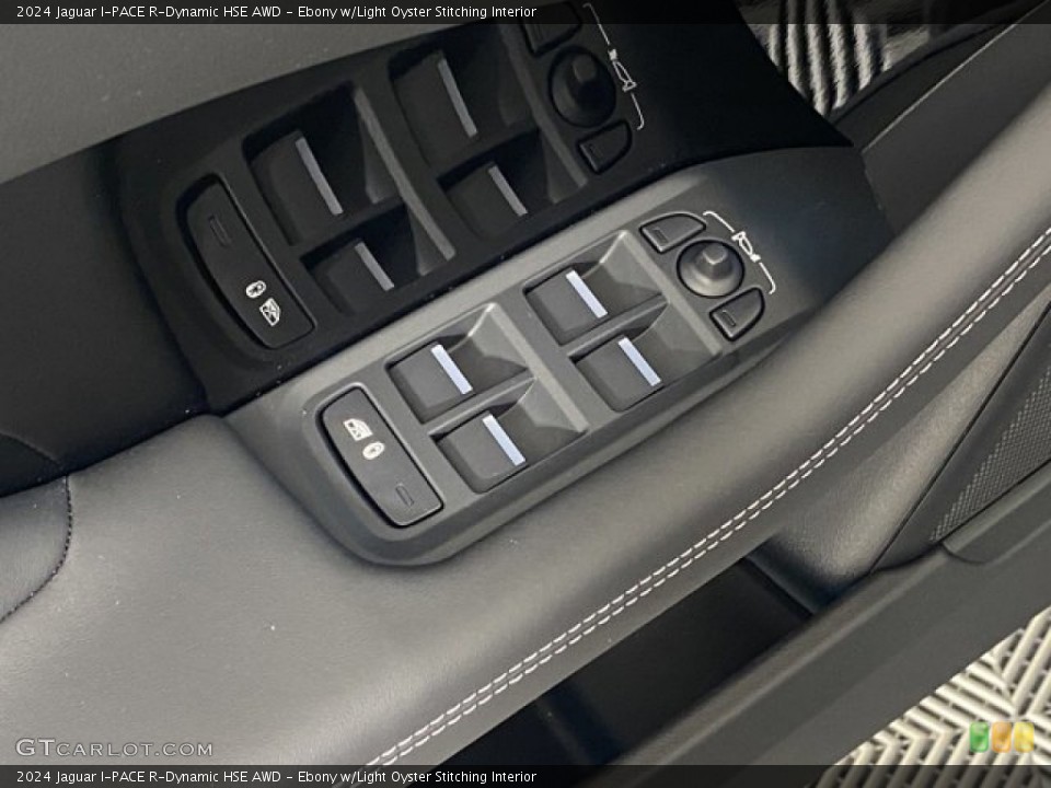 Ebony w/Light Oyster Stitching Interior Controls for the 2024 Jaguar I-PACE R-Dynamic HSE AWD #146332977