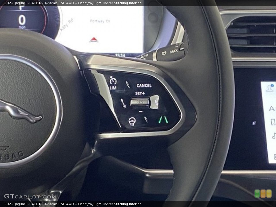 Ebony w/Light Oyster Stitching Interior Steering Wheel for the 2024 Jaguar I-PACE R-Dynamic HSE AWD #146333040