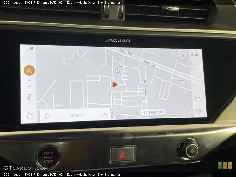 Ebony w/Light Oyster Stitching Interior Navigation for the 2024 Jaguar I-PACE R-Dynamic HSE AWD #146333094