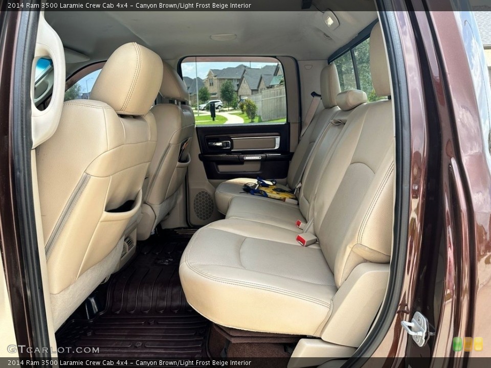 Canyon Brown/Light Frost Beige Interior Rear Seat for the 2014 Ram 3500 Laramie Crew Cab 4x4 #146333511