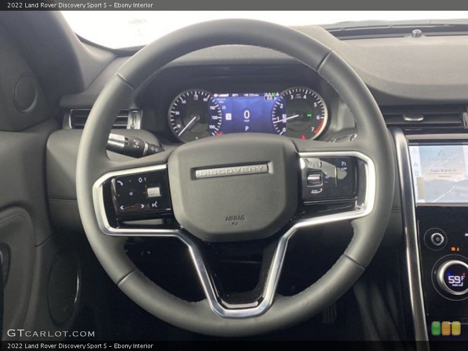 Ebony Interior Steering Wheel for the 2022 Land Rover Discovery Sport S #146335044