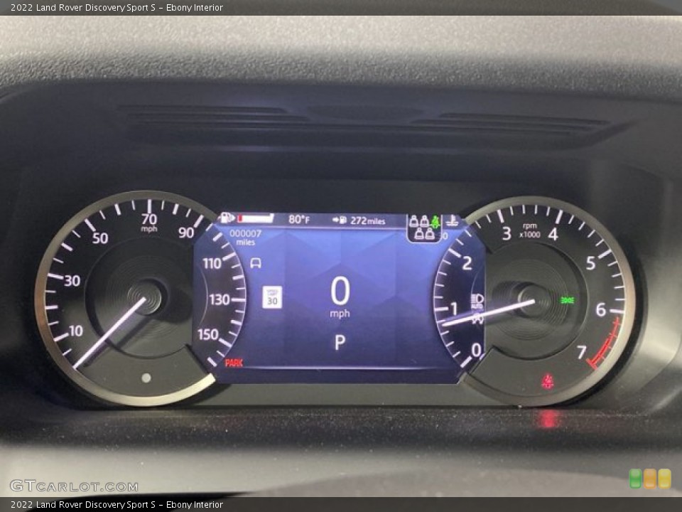 Ebony Interior Gauges for the 2022 Land Rover Discovery Sport S #146335068