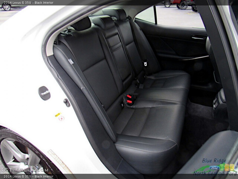 Black Interior Rear Seat for the 2014 Lexus IS 350 #146335785