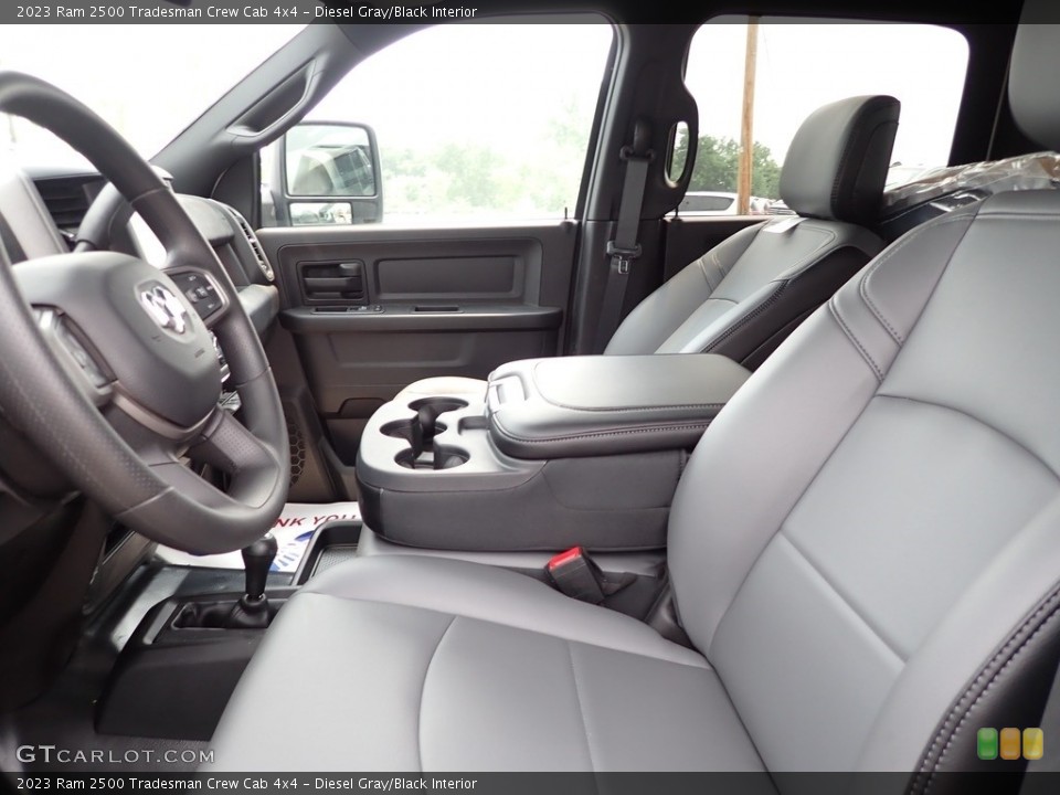 Diesel Gray/Black Interior Front Seat for the 2023 Ram 2500 Tradesman Crew Cab 4x4 #146336391
