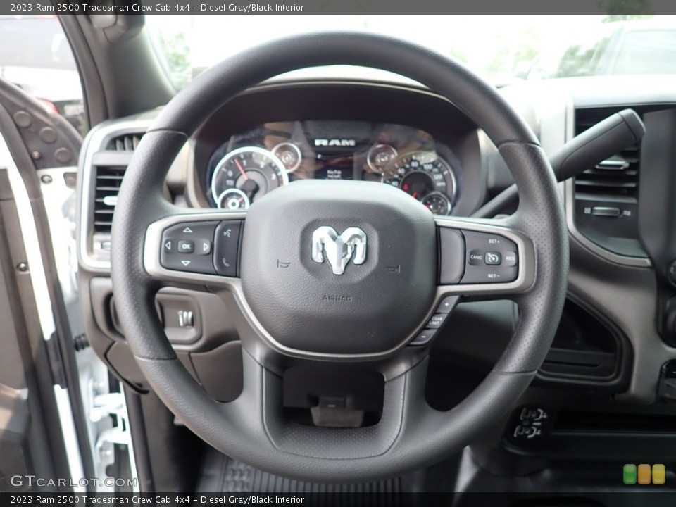 Diesel Gray/Black Interior Steering Wheel for the 2023 Ram 2500 Tradesman Crew Cab 4x4 #146336493
