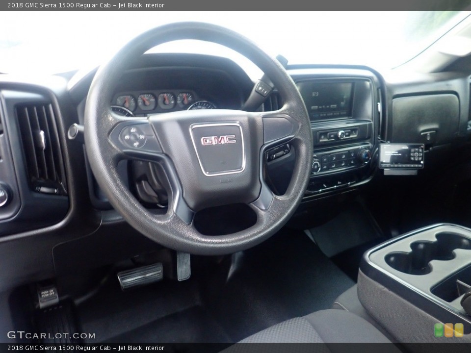 Jet Black Interior Steering Wheel for the 2018 GMC Sierra 1500 Regular Cab #146337099