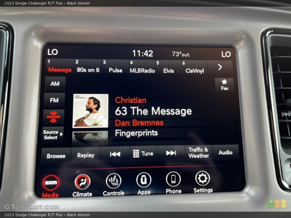 Black Interior Audio System for the 2023 Dodge Challenger R/T Plus #146337180