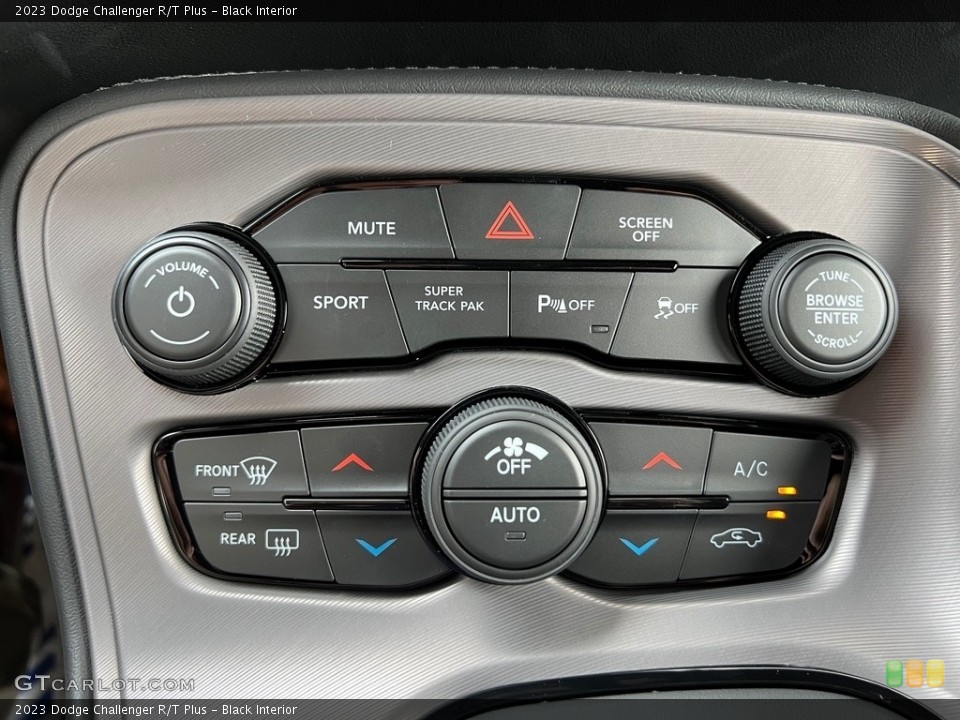 Black Interior Controls for the 2023 Dodge Challenger R/T Plus #146337237