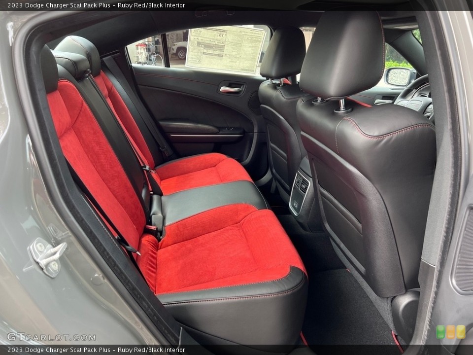 Ruby Red/Black Interior Rear Seat for the 2023 Dodge Charger Scat Pack Plus #146337777