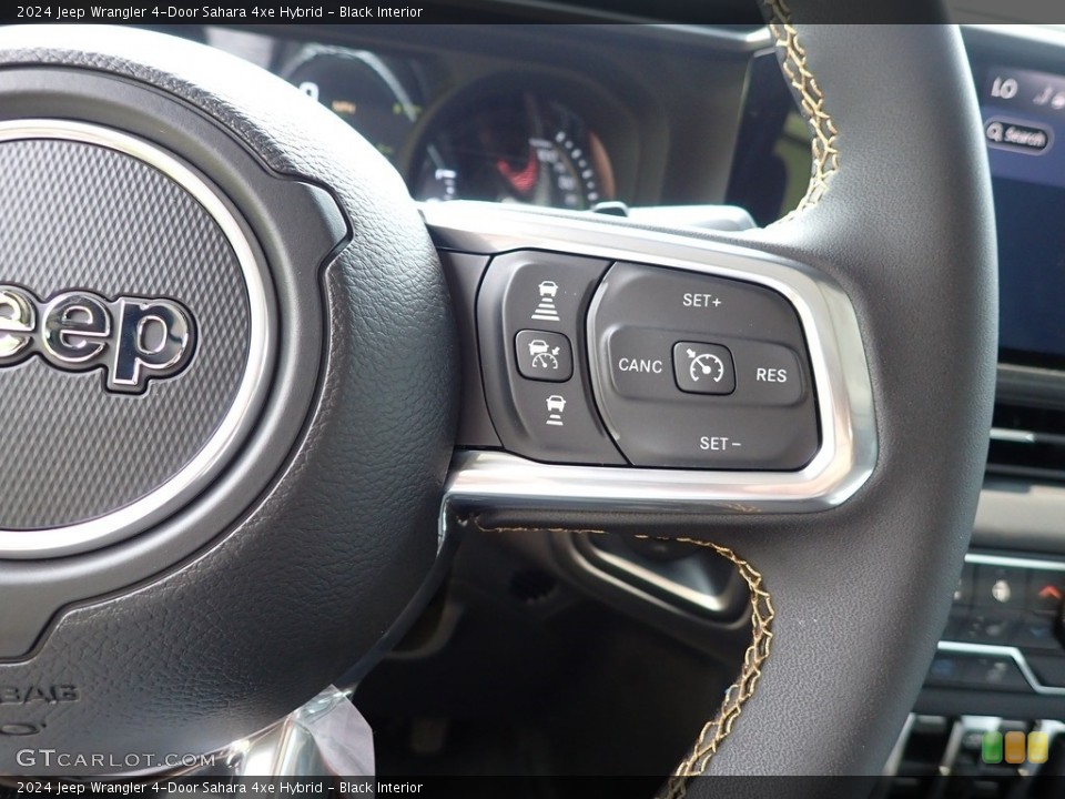Black Interior Steering Wheel for the 2024 Jeep Wrangler 4-Door Sahara 4xe Hybrid #146338068