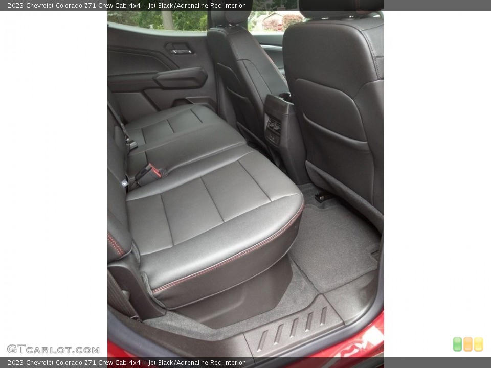 Jet Black/Adrenaline Red Interior Rear Seat for the 2023 Chevrolet Colorado Z71 Crew Cab 4x4 #146338425