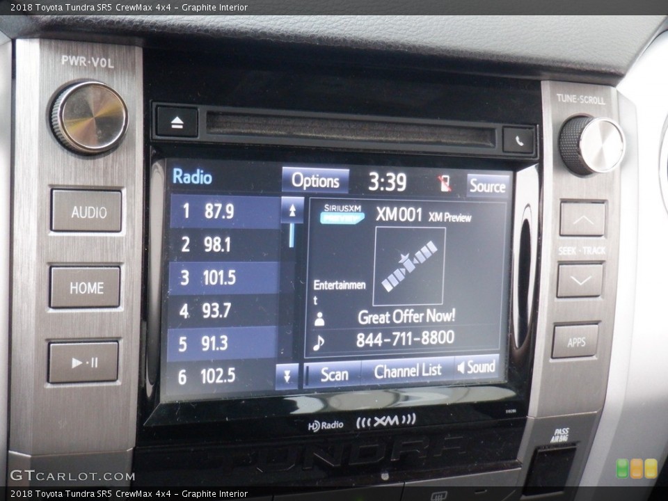 Graphite Interior Audio System for the 2018 Toyota Tundra SR5 CrewMax 4x4 #146338842