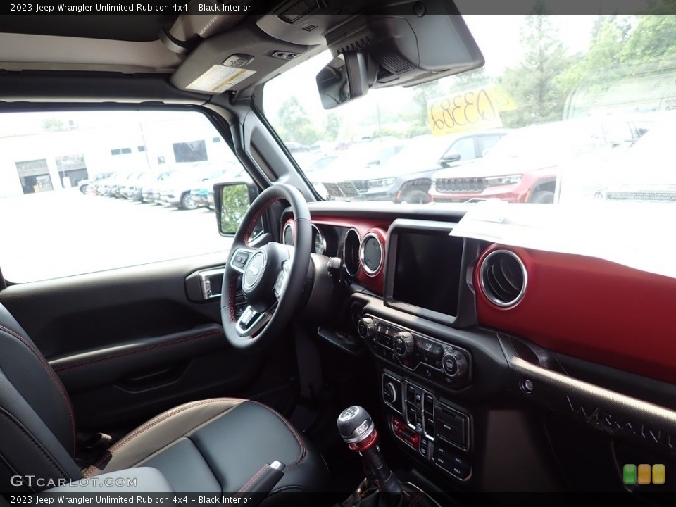 Black Interior Dashboard for the 2023 Jeep Wrangler Unlimited Rubicon 4x4 #146338866