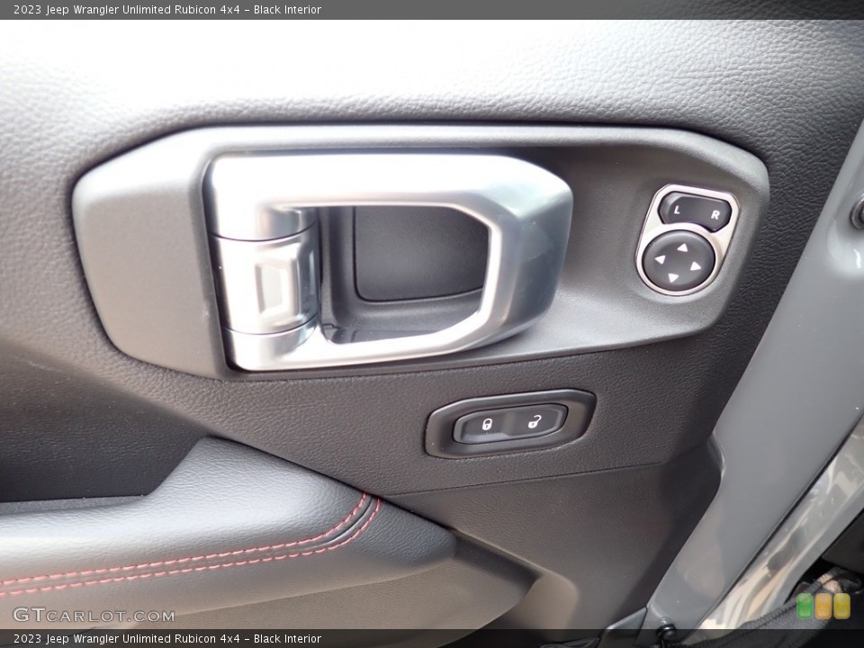 Black Interior Door Panel for the 2023 Jeep Wrangler Unlimited Rubicon 4x4 #146338955
