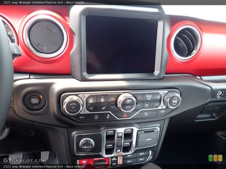 Black Interior Controls for the 2023 Jeep Wrangler Unlimited Rubicon 4x4 #146338972