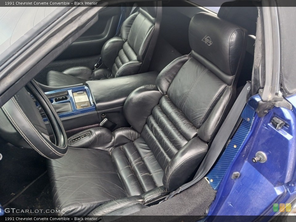 Black 1991 Chevrolet Corvette Interiors