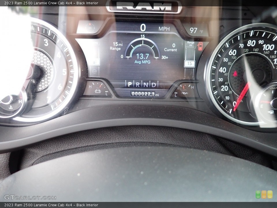 Black Interior Gauges for the 2023 Ram 2500 Laramie Crew Cab 4x4 #146339448