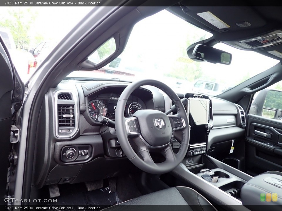 Black Interior Dashboard for the 2023 Ram 2500 Laramie Crew Cab 4x4 #146339742