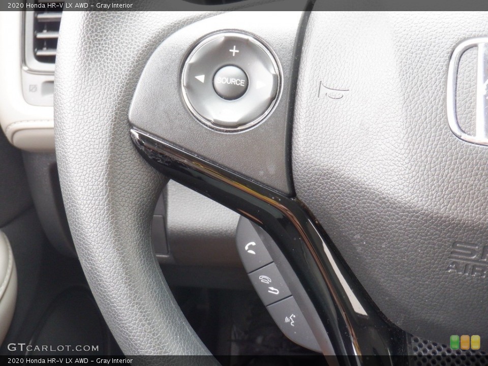 Gray Interior Steering Wheel for the 2020 Honda HR-V LX AWD #146340483