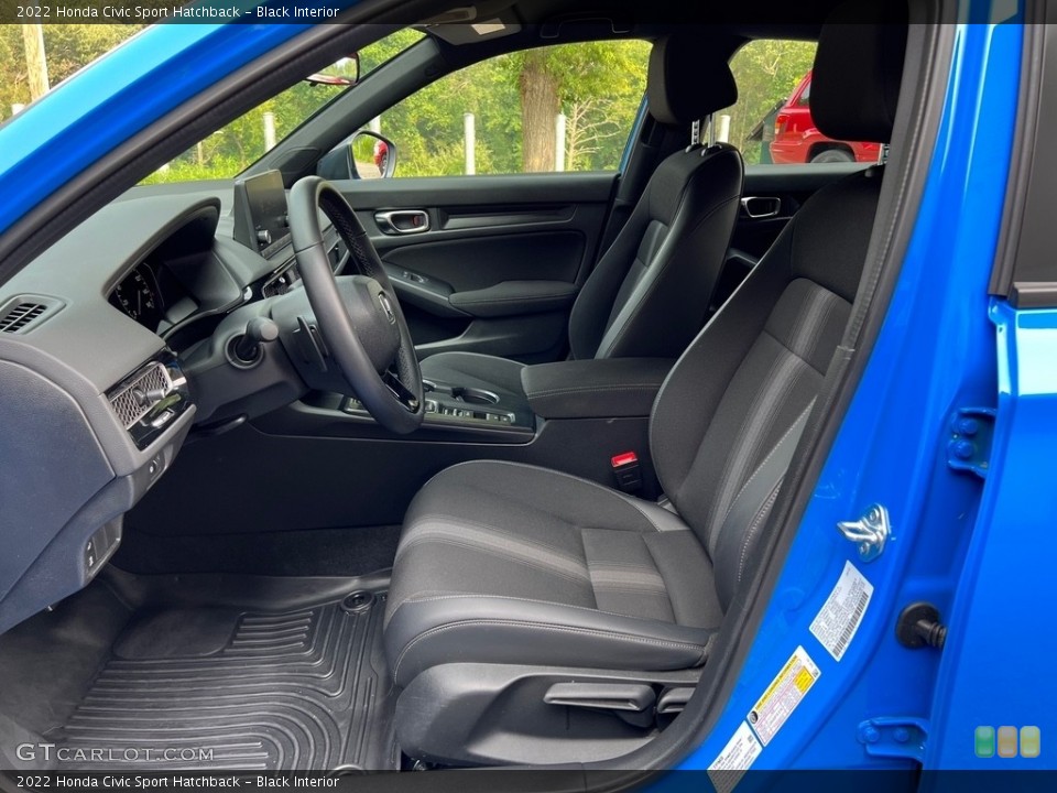 Black Interior Front Seat for the 2022 Honda Civic Sport Hatchback #146340831