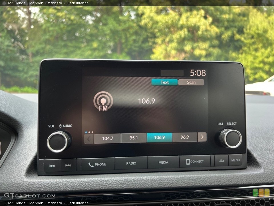 Black Interior Audio System for the 2022 Honda Civic Sport Hatchback #146340858