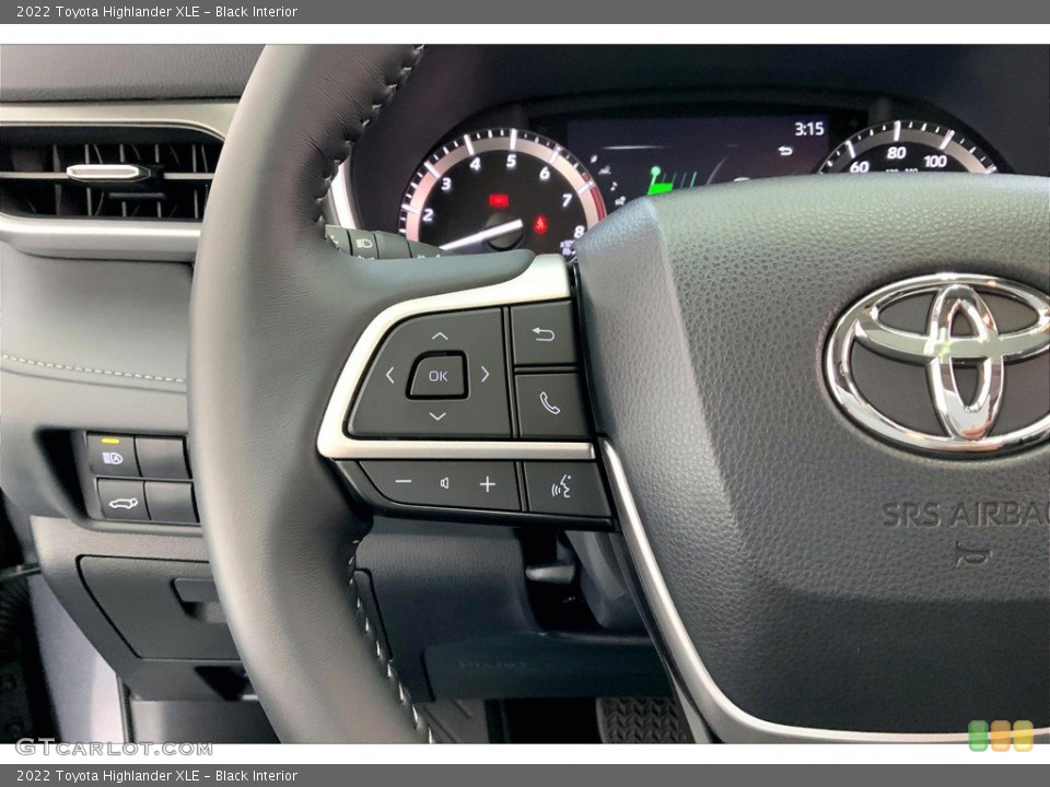Black Interior Steering Wheel for the 2022 Toyota Highlander XLE #146341678