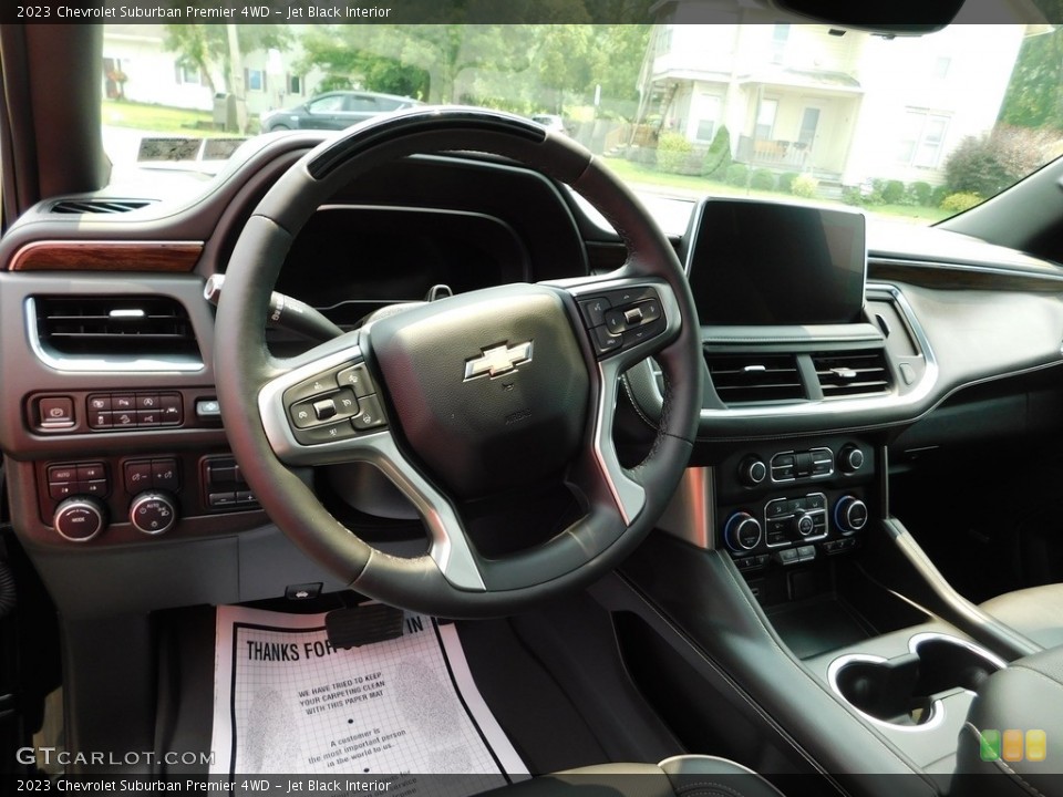 Jet Black Interior Steering Wheel for the 2023 Chevrolet Suburban Premier 4WD #146341687