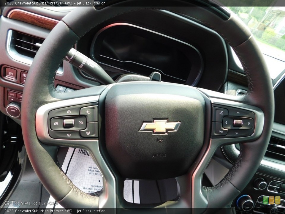 Jet Black Interior Steering Wheel for the 2023 Chevrolet Suburban Premier 4WD #146341707