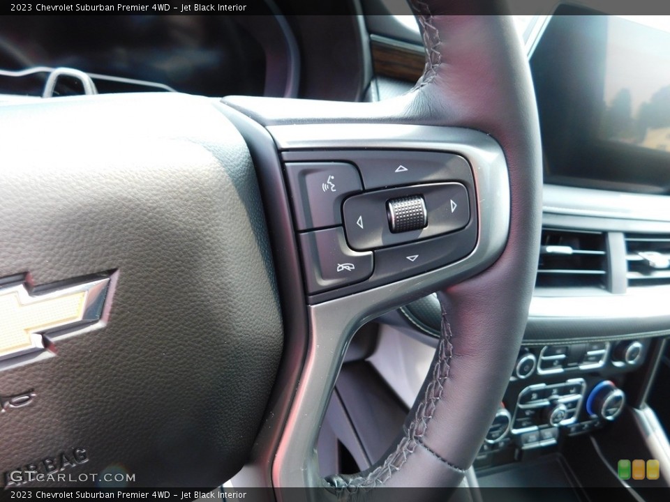 Jet Black Interior Steering Wheel for the 2023 Chevrolet Suburban Premier 4WD #146341732