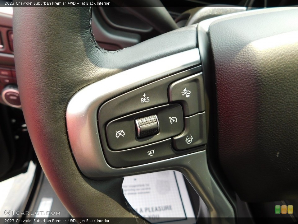 Jet Black Interior Steering Wheel for the 2023 Chevrolet Suburban Premier 4WD #146341756