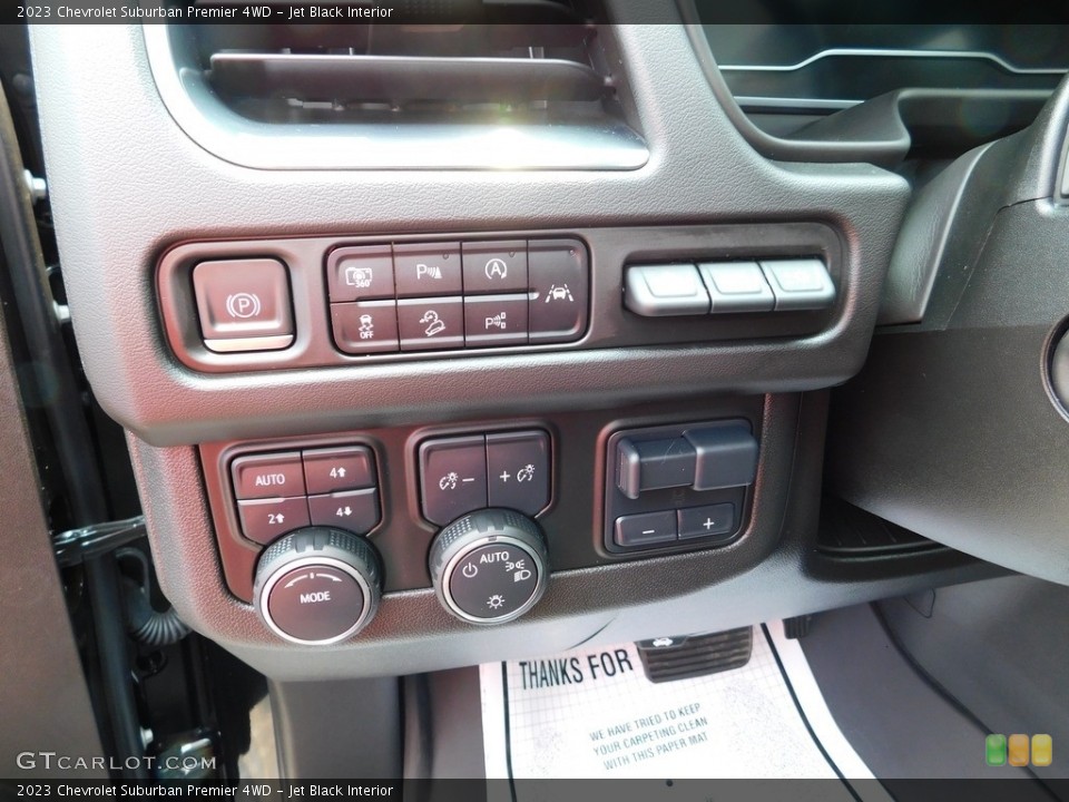 Jet Black Interior Controls for the 2023 Chevrolet Suburban Premier 4WD #146341789