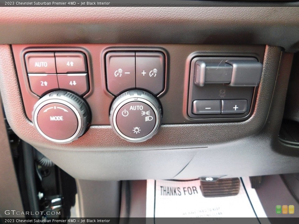 Jet Black Interior Controls for the 2023 Chevrolet Suburban Premier 4WD #146341882
