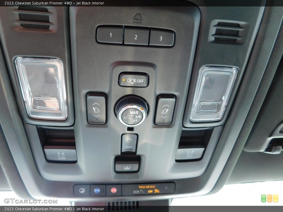 Jet Black Interior Controls for the 2023 Chevrolet Suburban Premier 4WD #146341960