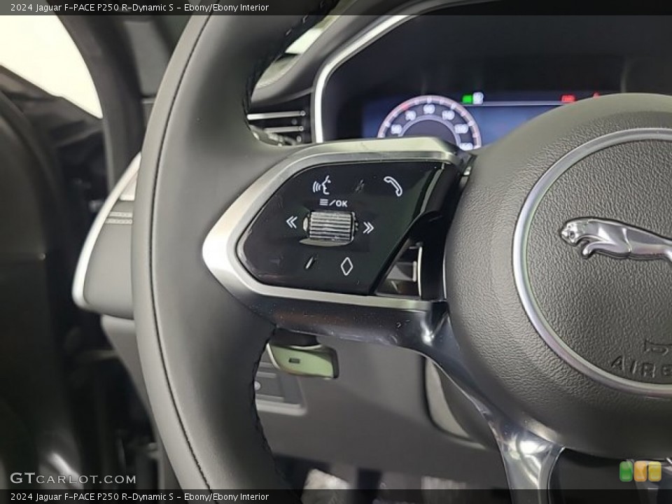 Ebony/Ebony Interior Steering Wheel for the 2024 Jaguar F-PACE P250 R-Dynamic S #146342557